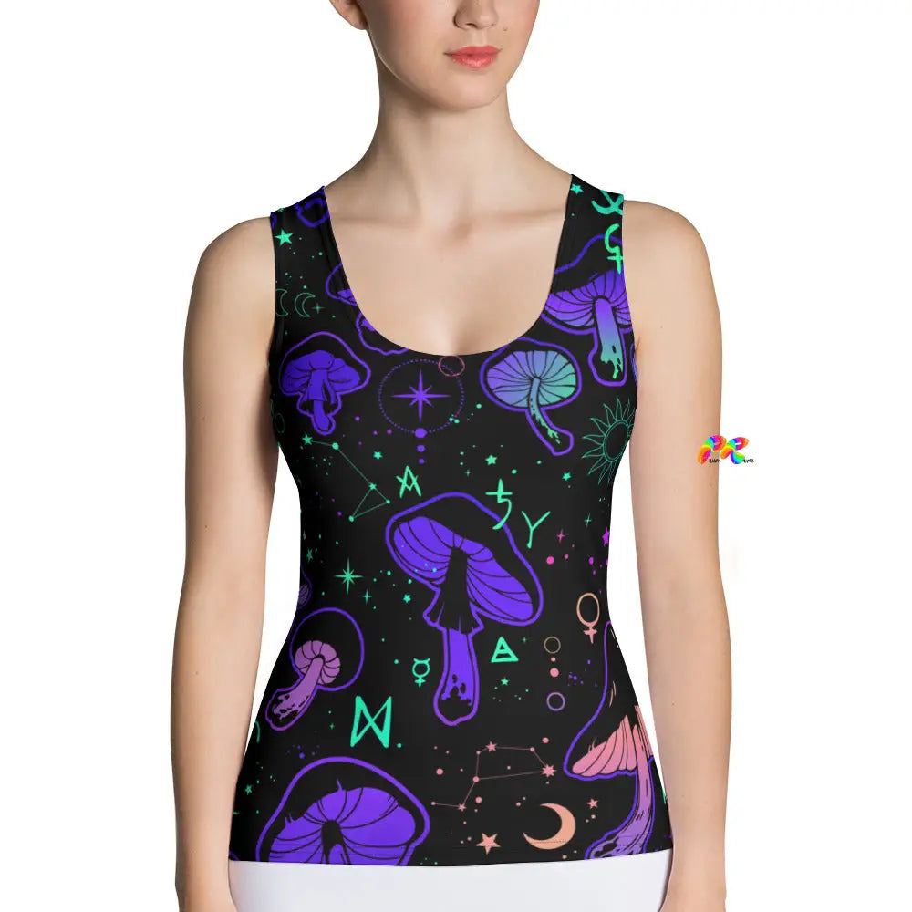 Mushroom Cult Rave Tank Top