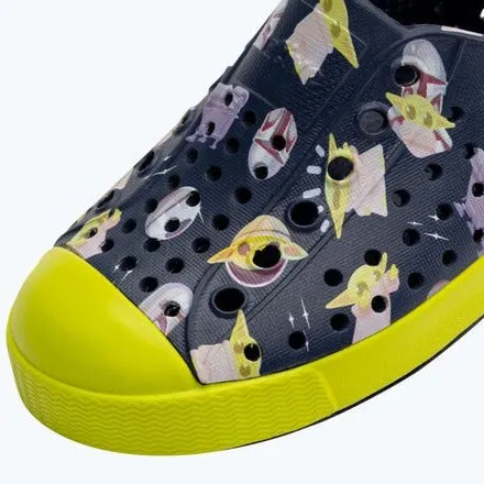 Native Shoes Regatta Blue/Chartreuse Green/Mando AOP Jefferson Star Wars Print Shoe