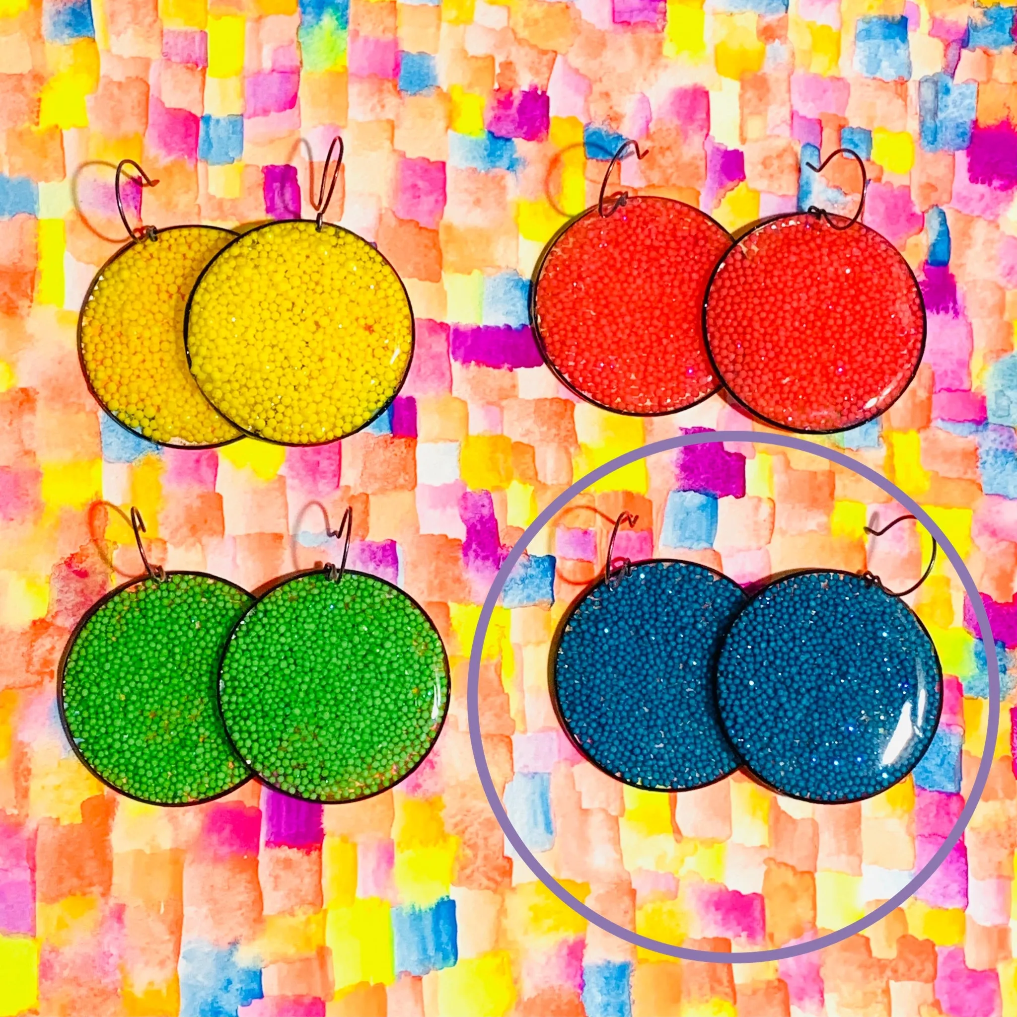 Neon Sprinkles Earrings