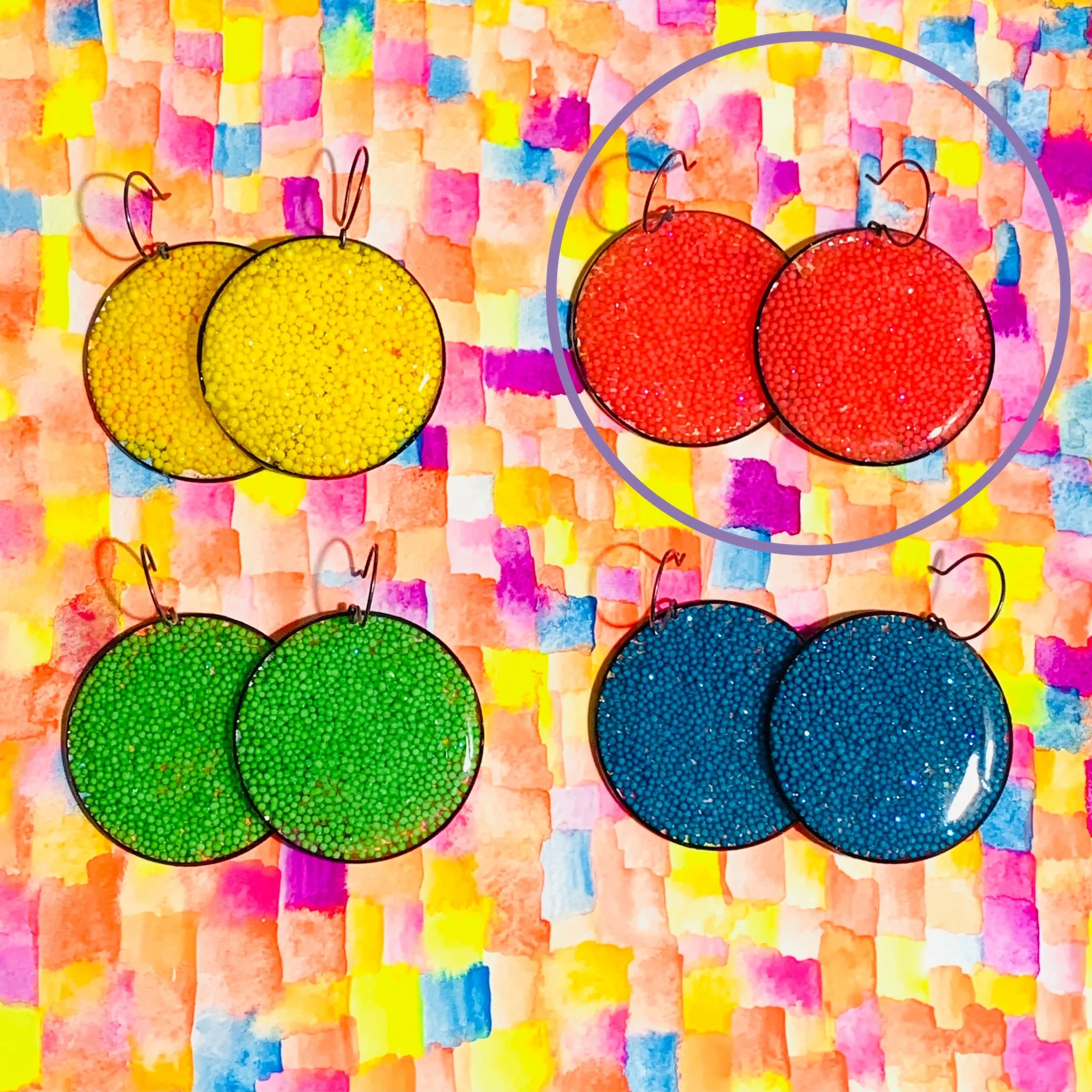 Neon Sprinkles Earrings