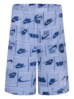 Nike Kids Boys Club All Over Print Shorts - Blue