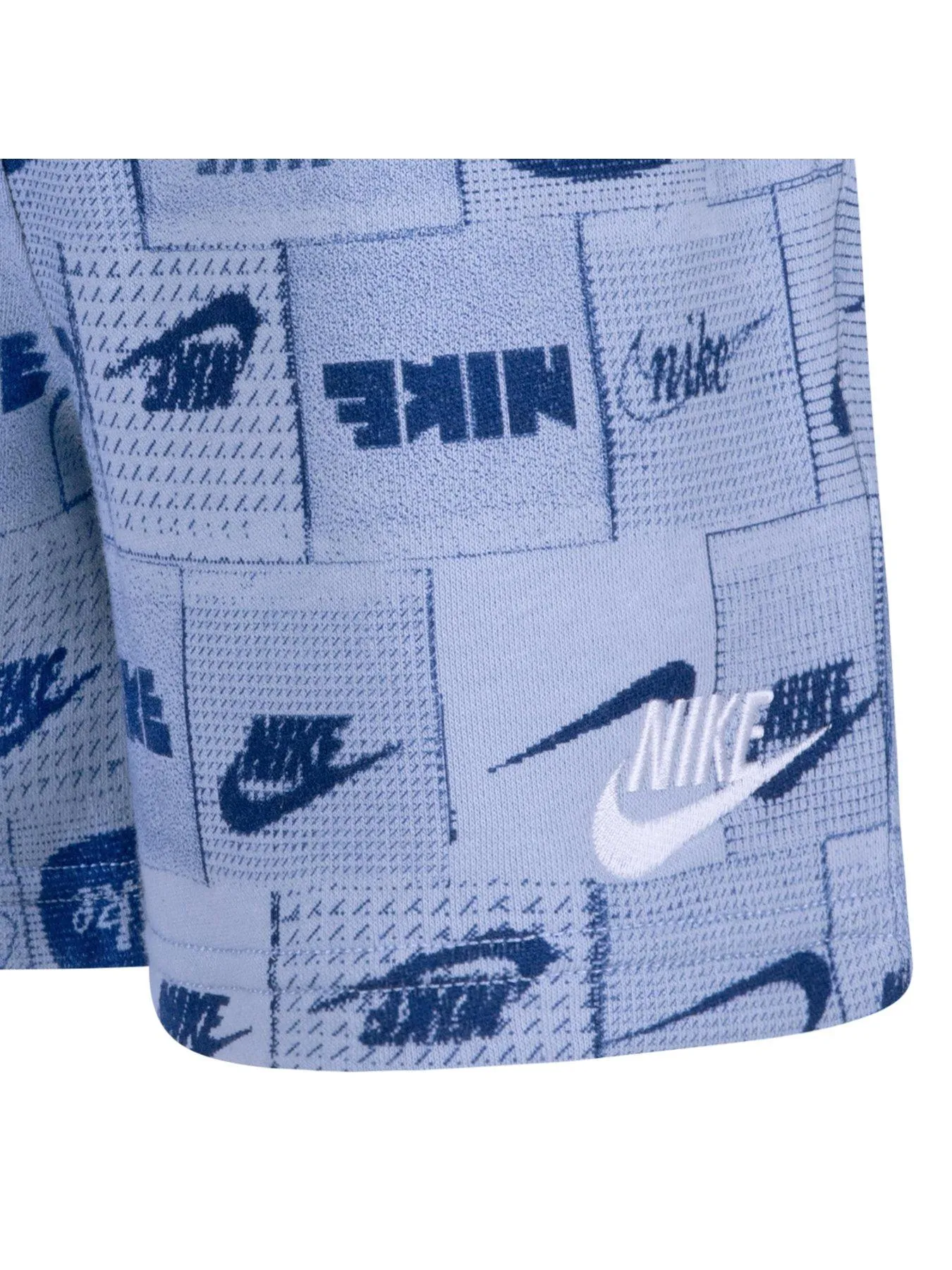 Nike Kids Boys Club All Over Print Shorts - Blue