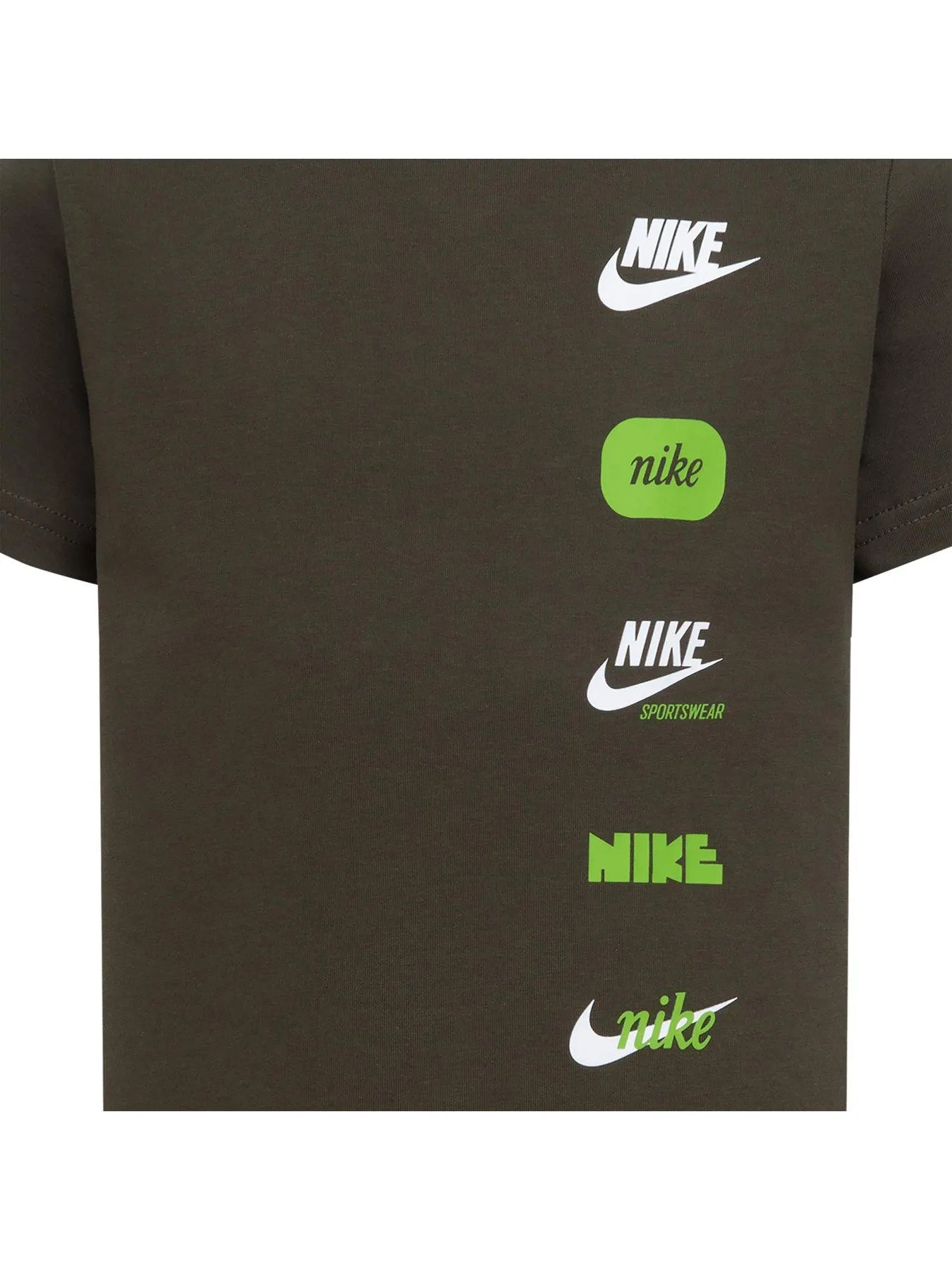 Nike Kids Boys Club+ Badge Tee - Khaki