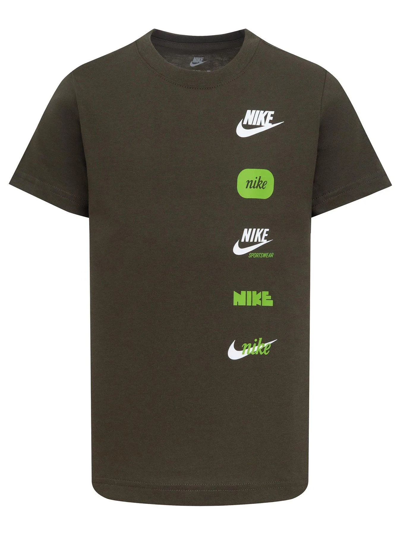 Nike Kids Boys Club+ Badge Tee - Khaki