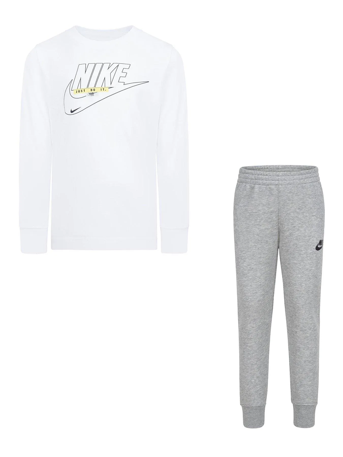 Nike Kids Boys Club Crew And Joggers Set - Dark Grey