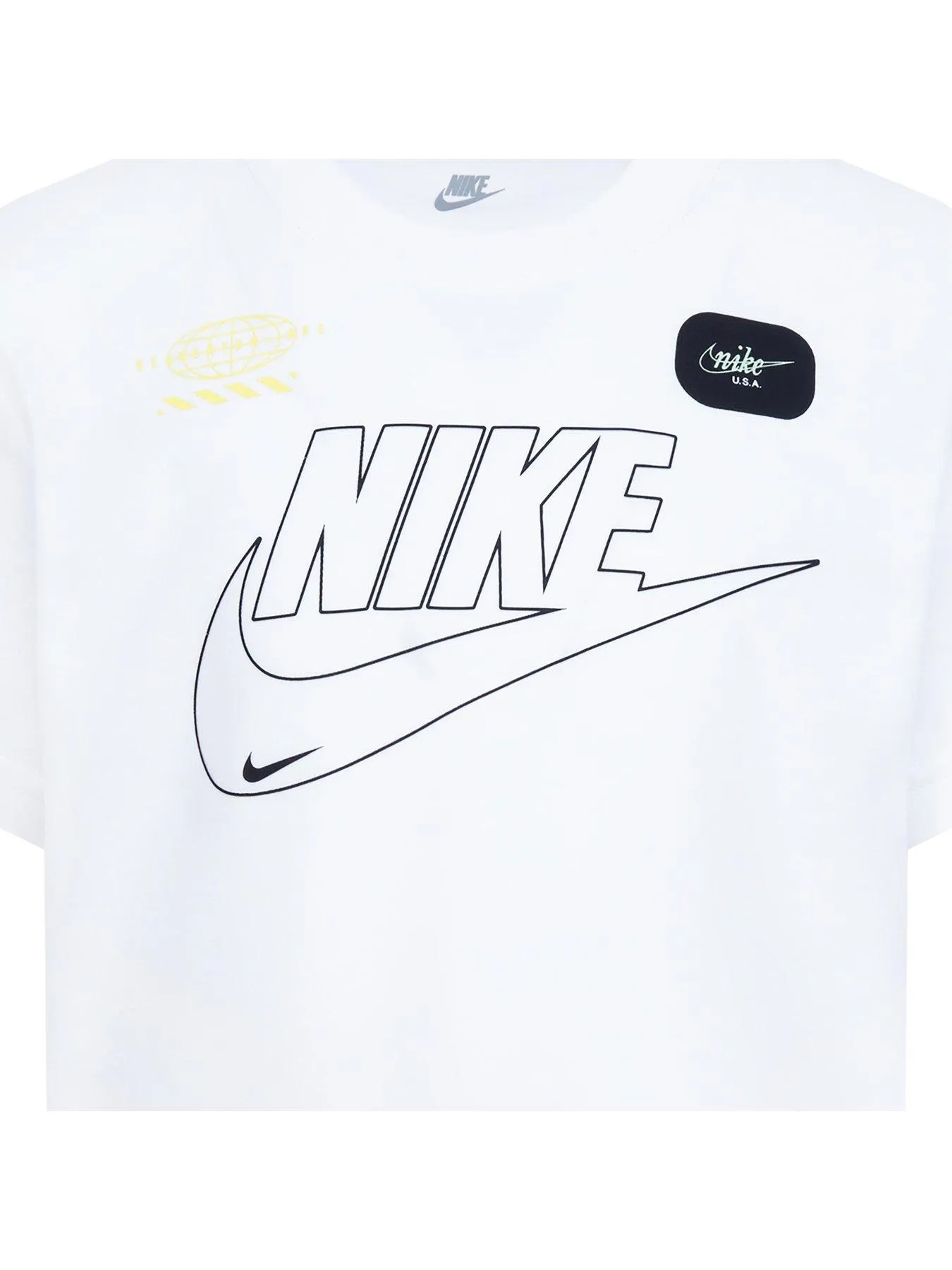 Nike Kids Boys Club+ Futura Tee - White