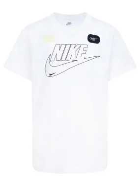 Nike Kids Boys Club+ Futura Tee - White