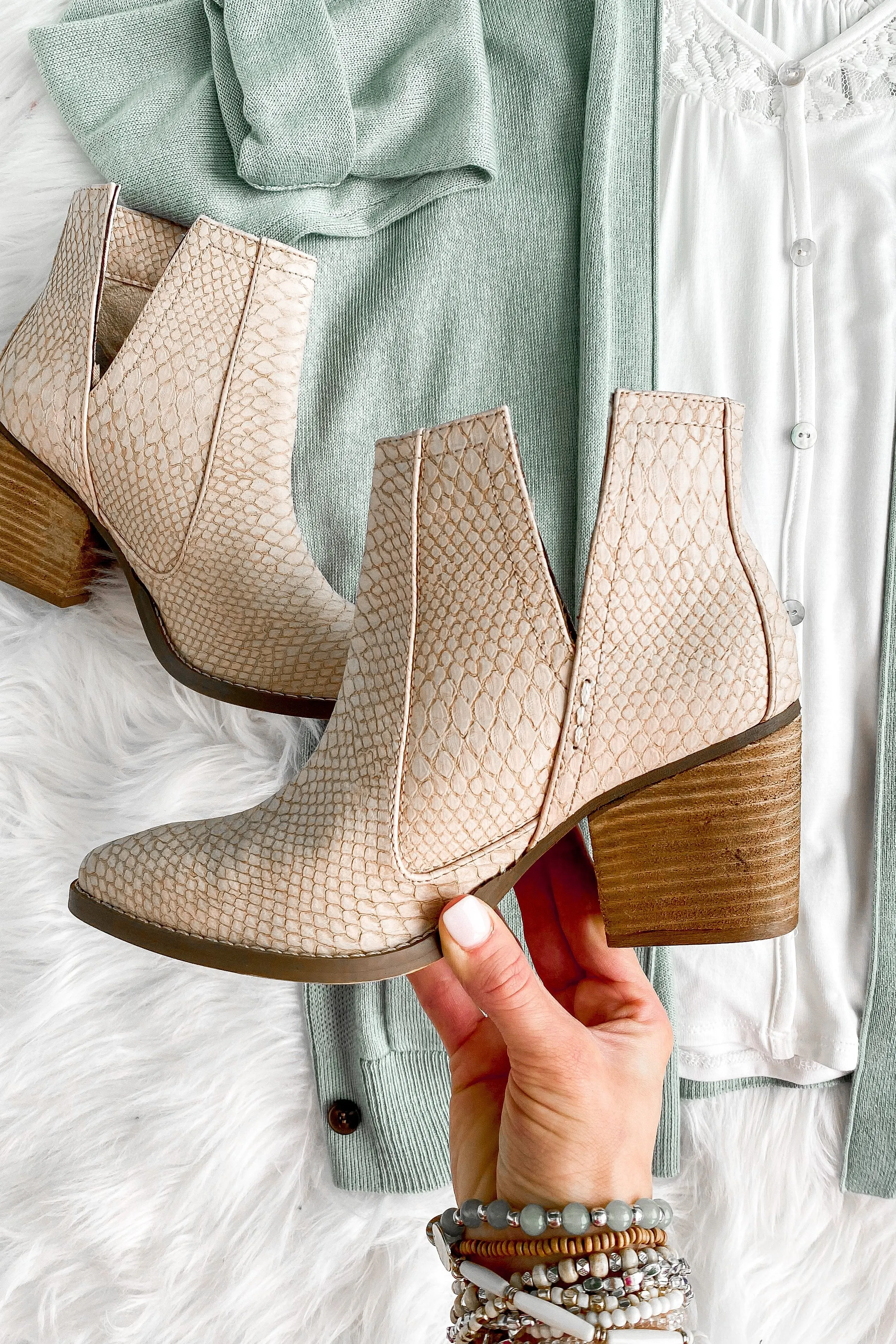 Not Rated Tarim Booties- Blush