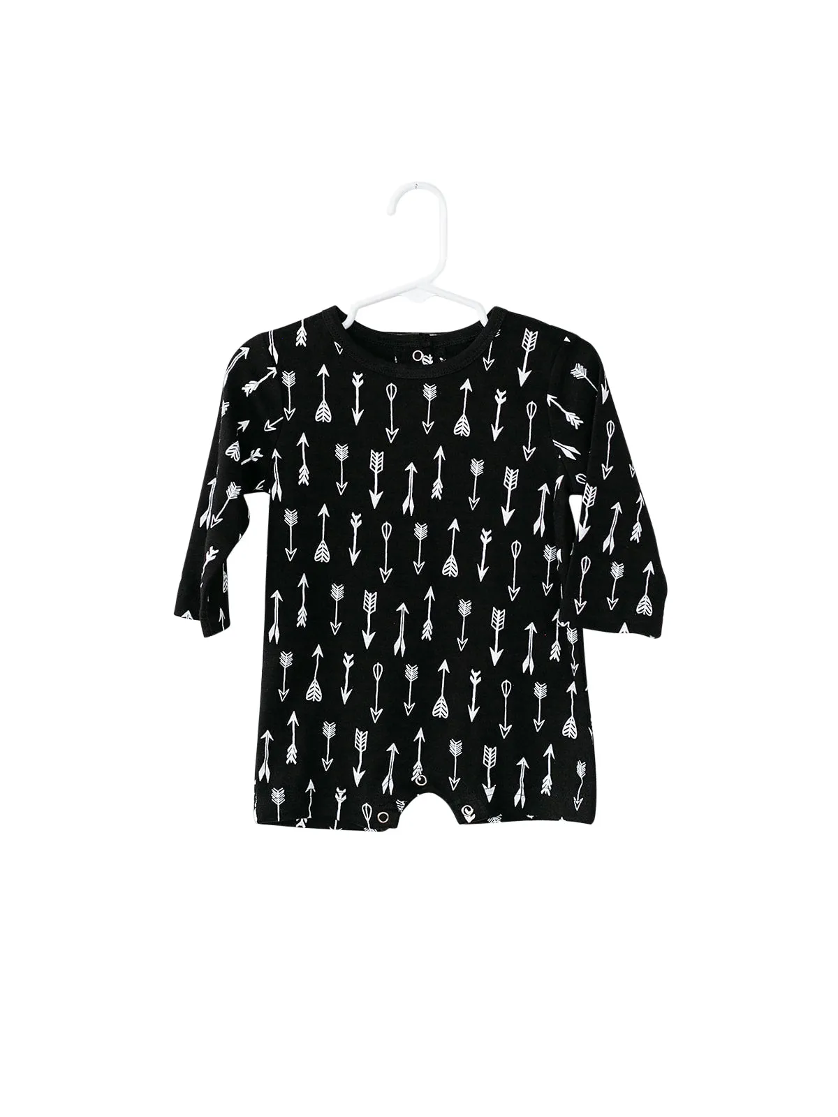 Organic Long Sleeve Romper -  Prints