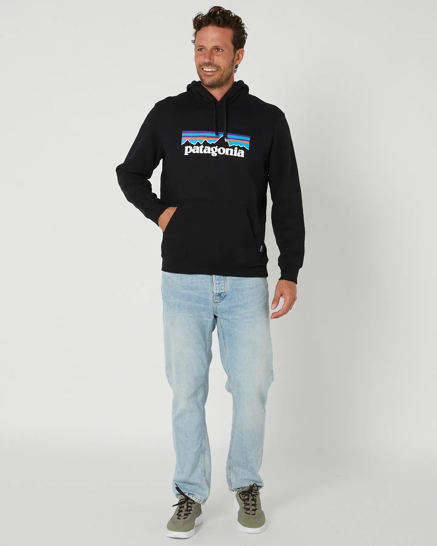 Patagonia Men's P-6 Logo Uprisal Hoody - Black | SurfStitch