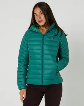 Patagonia Womens Down Sweater Hoody - Conifer Green | SurfStitch