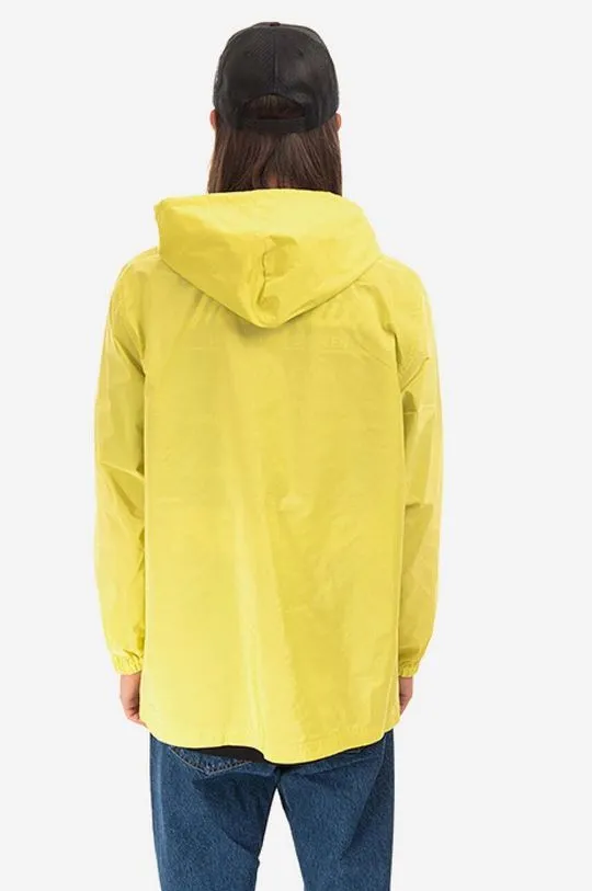 PLEASURES rain jacket men's yellow color