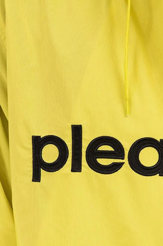 PLEASURES rain jacket men's yellow color