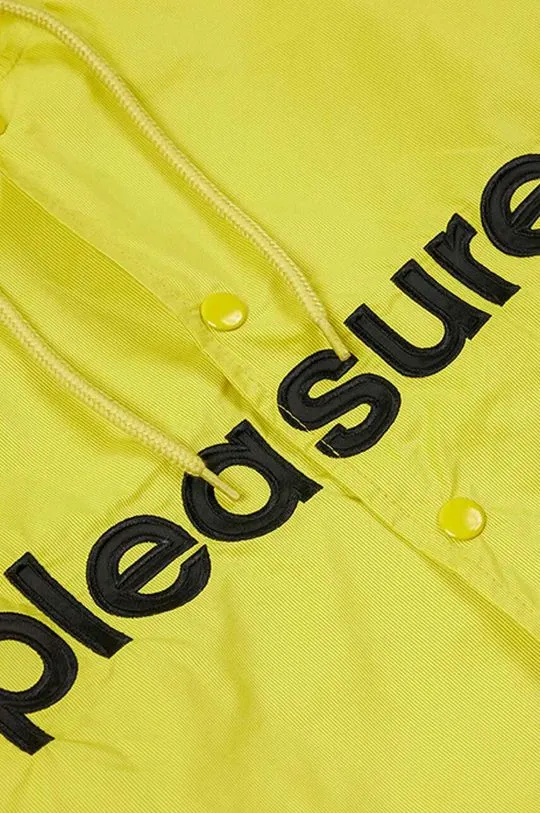 PLEASURES rain jacket men's yellow color