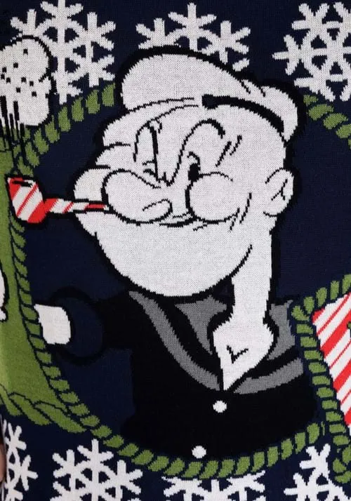 Popeye Ugly Christmas Adult Sweater