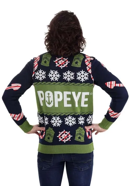 Popeye Ugly Christmas Adult Sweater