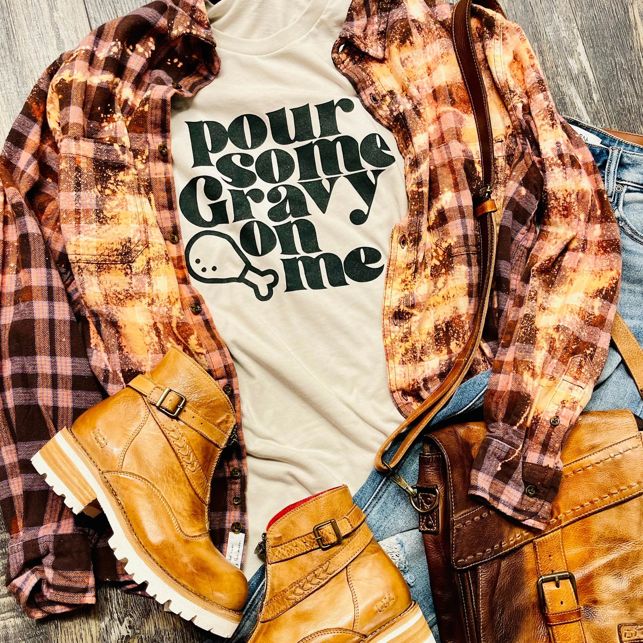 Pour Some Gravy Thanksgiving Tee