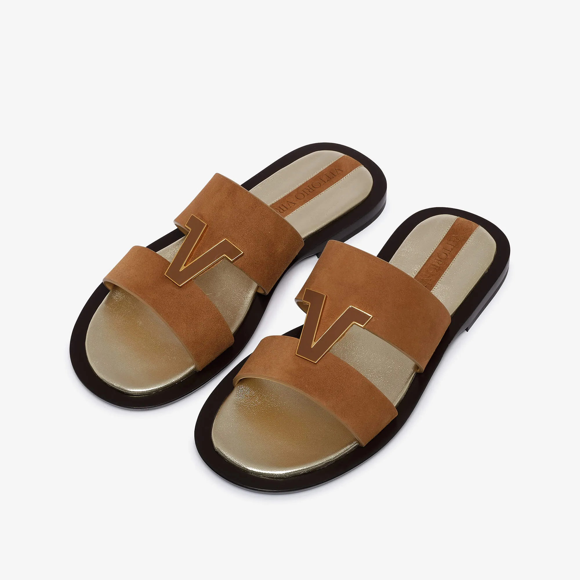 Quinctia | Women's suede-leather sandal