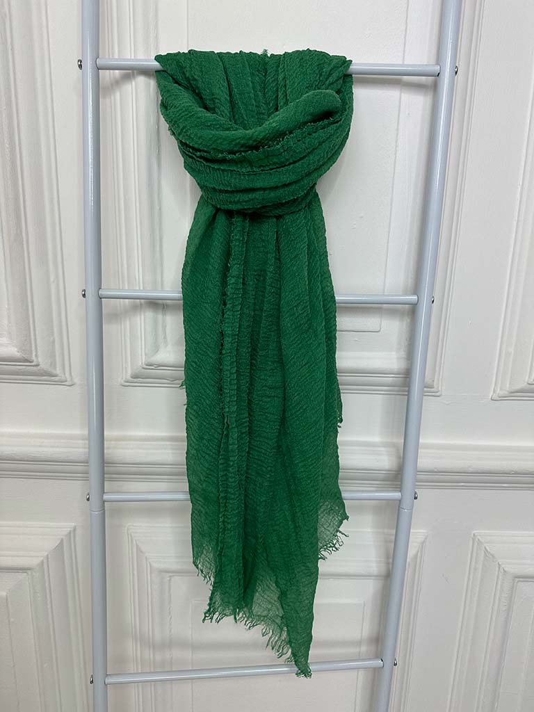 Raw Edge Scarf - Clover