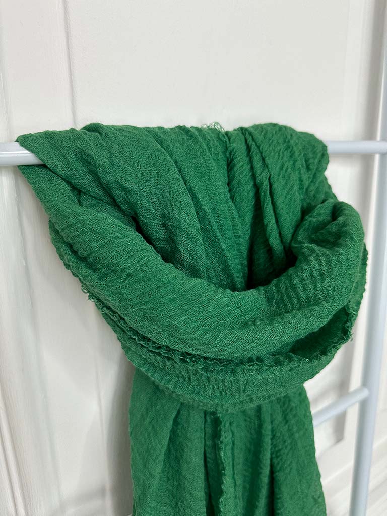 Raw Edge Scarf - Clover