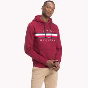 Red Signature Tape Logo Hoody | Sweatshirts & Hoodies | Tommy Hilfiger