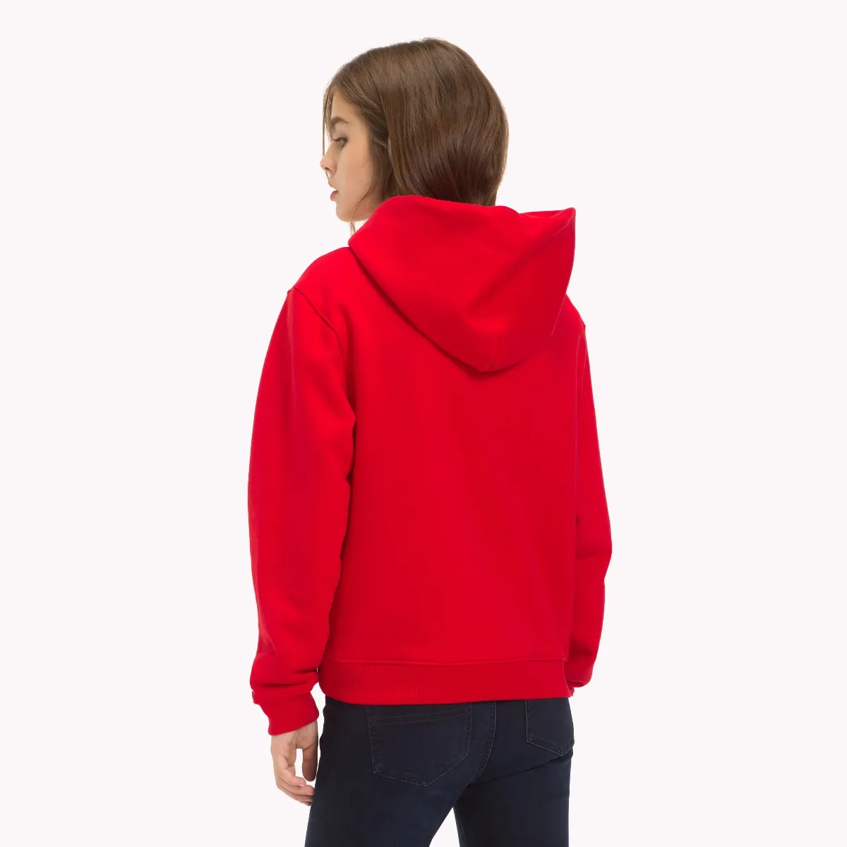 Red Tommy Classics Drawstring Hoody | Sweatshirts & Hoodies | Tommy Hilfiger