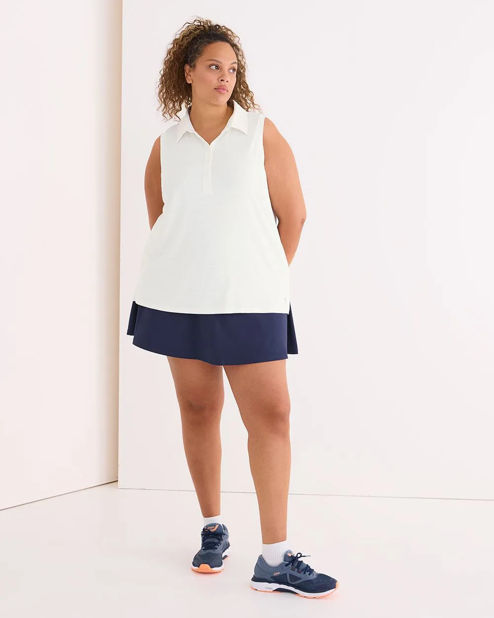 Responsible, Knit Skort with Crossover Waistband - Active Zone