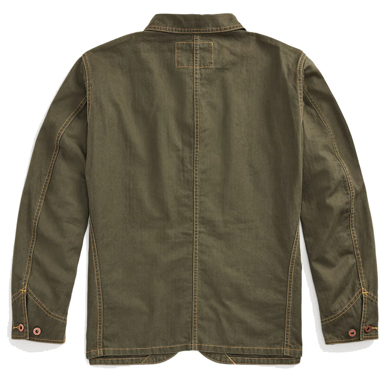 RRL by Ralph Lauren Linen-Cotton Herringbone Jacket Forest Green