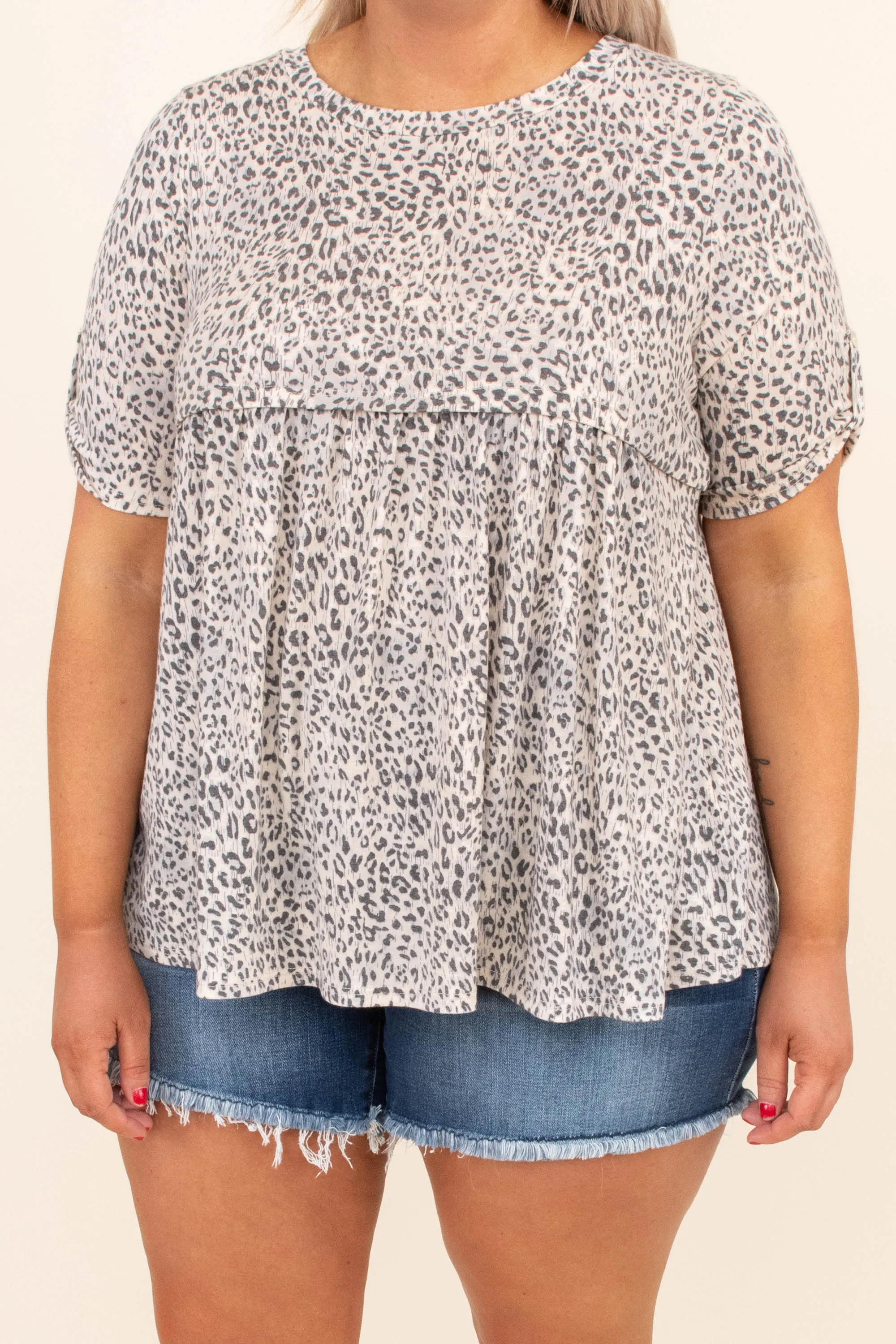 Safari Babe Top, Grey