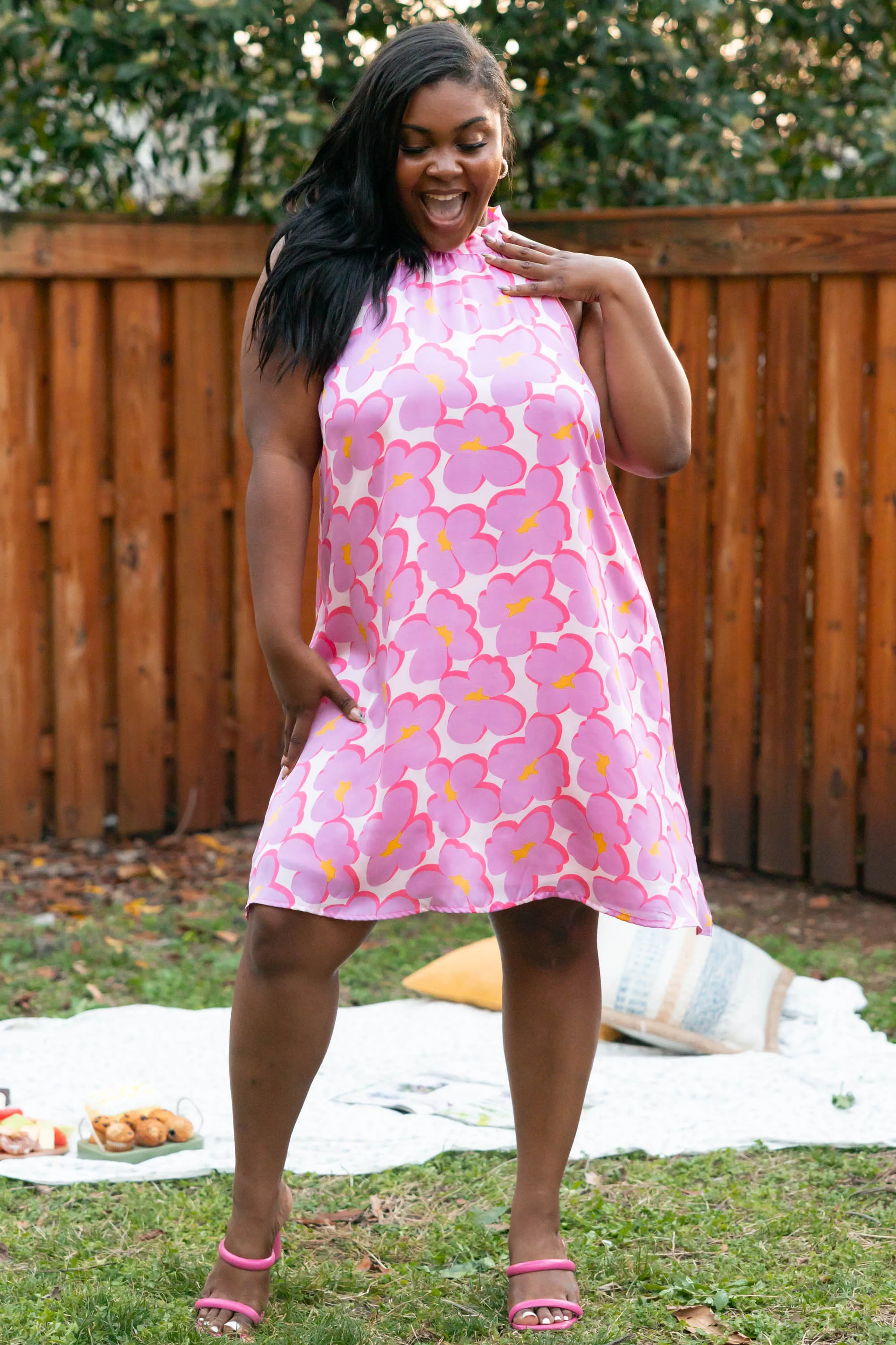 Style Me Daisy Dress, Candy Magenta