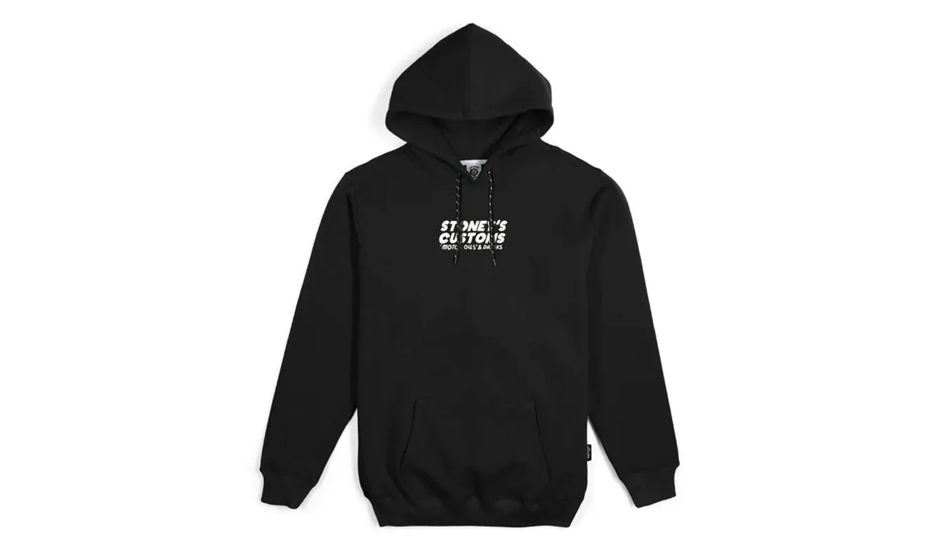 The Dudes Stoneys Hood Premium Hoody Black