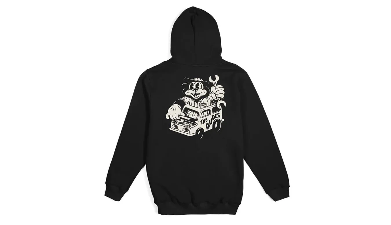 The Dudes Stoneys Hood Premium Hoody Black