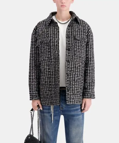 The Kooples Tweed Overshirt Jacket