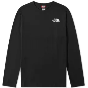 The North Face Long Sleeve Red Box T-ShirtTNF Black & Tea Green