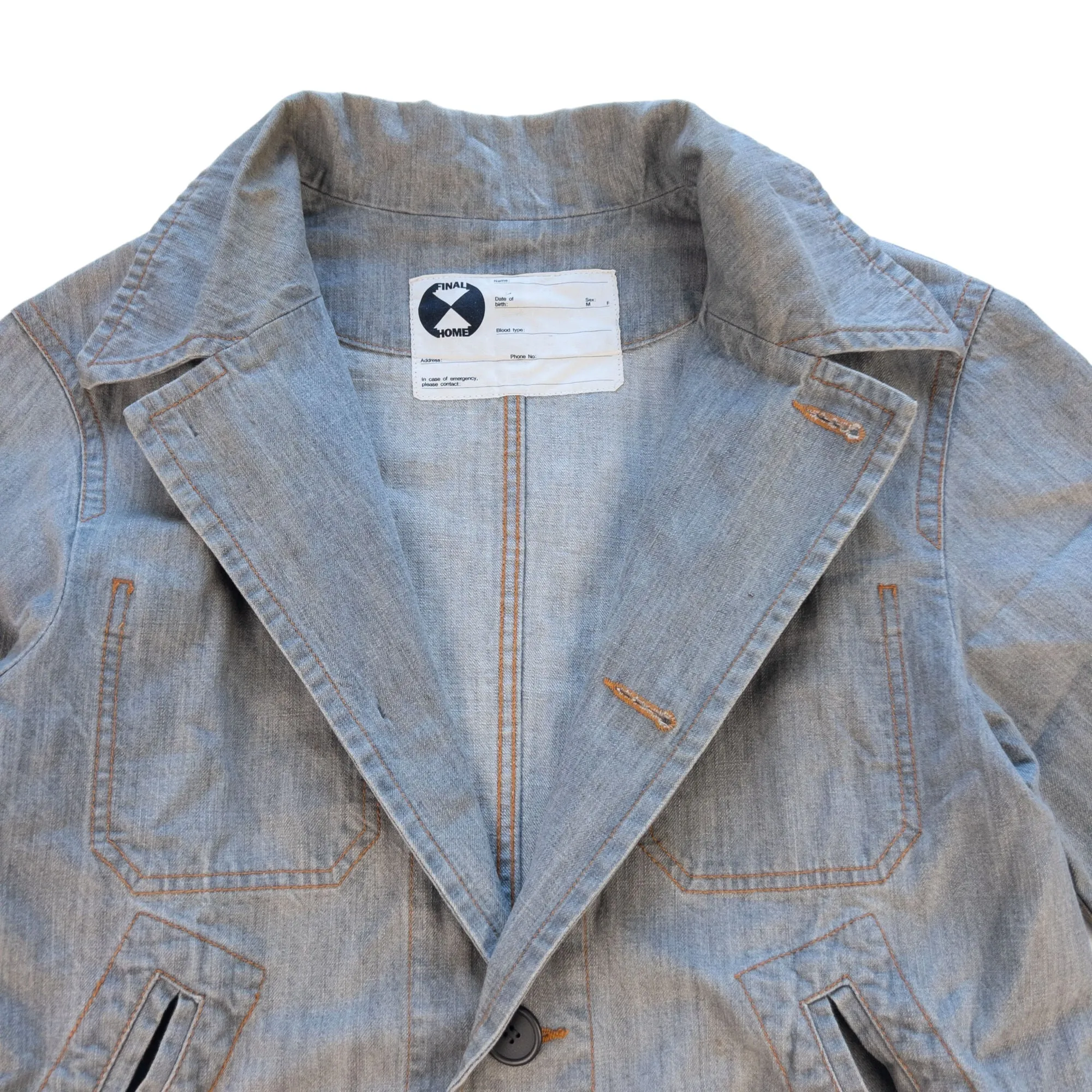 Vintage Final Home By Issey Miyake Denim Jacket Size M