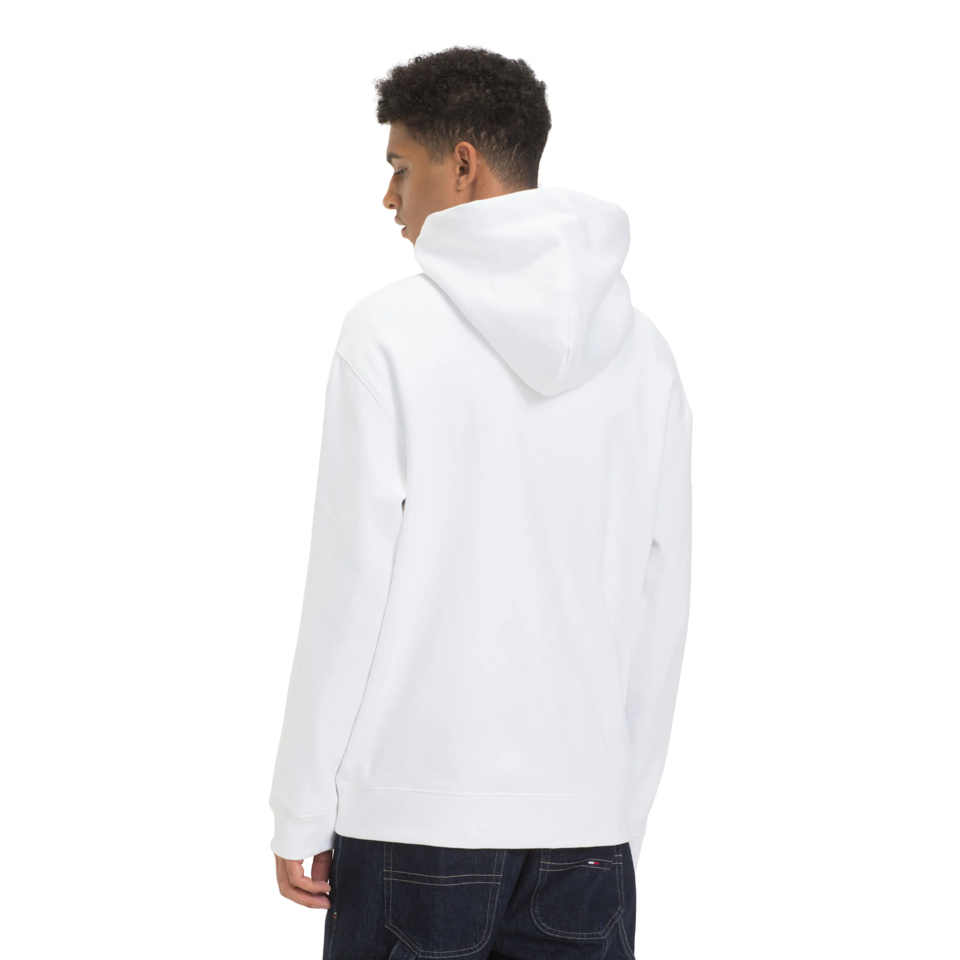 White Fleece Embroidered Hoody | Sweatshirts & Hoodies | Tommy Hilfiger